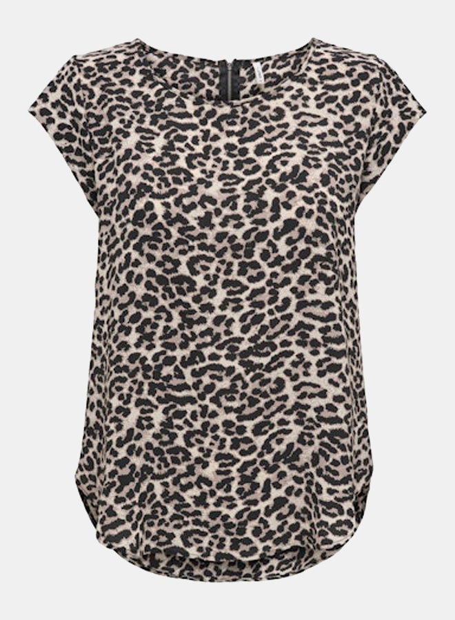 ONLY Womens Vic Shortsleeve AOP Top Woven - Image 5