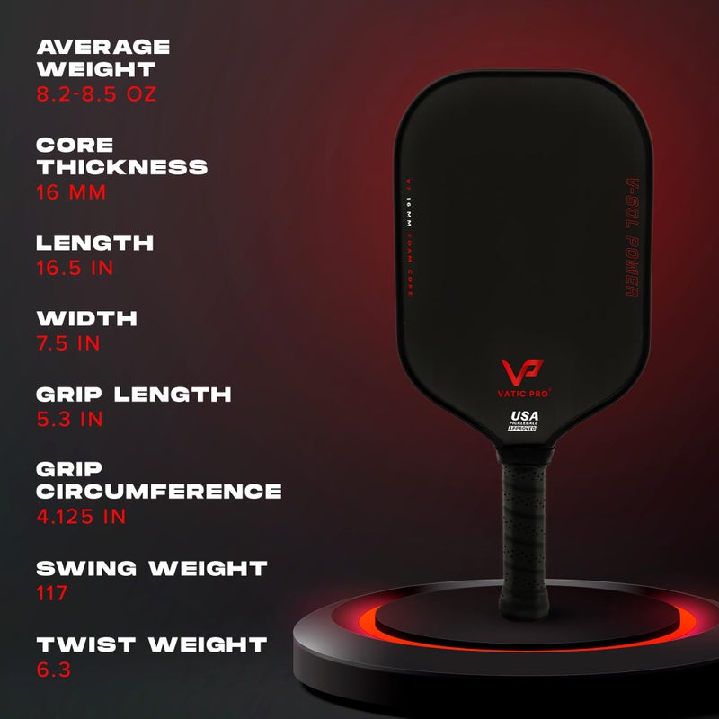 Vatic Pro - V-Sol Power 16mm - Foam Core - Includes Paddle Cover (V7) - Image 2