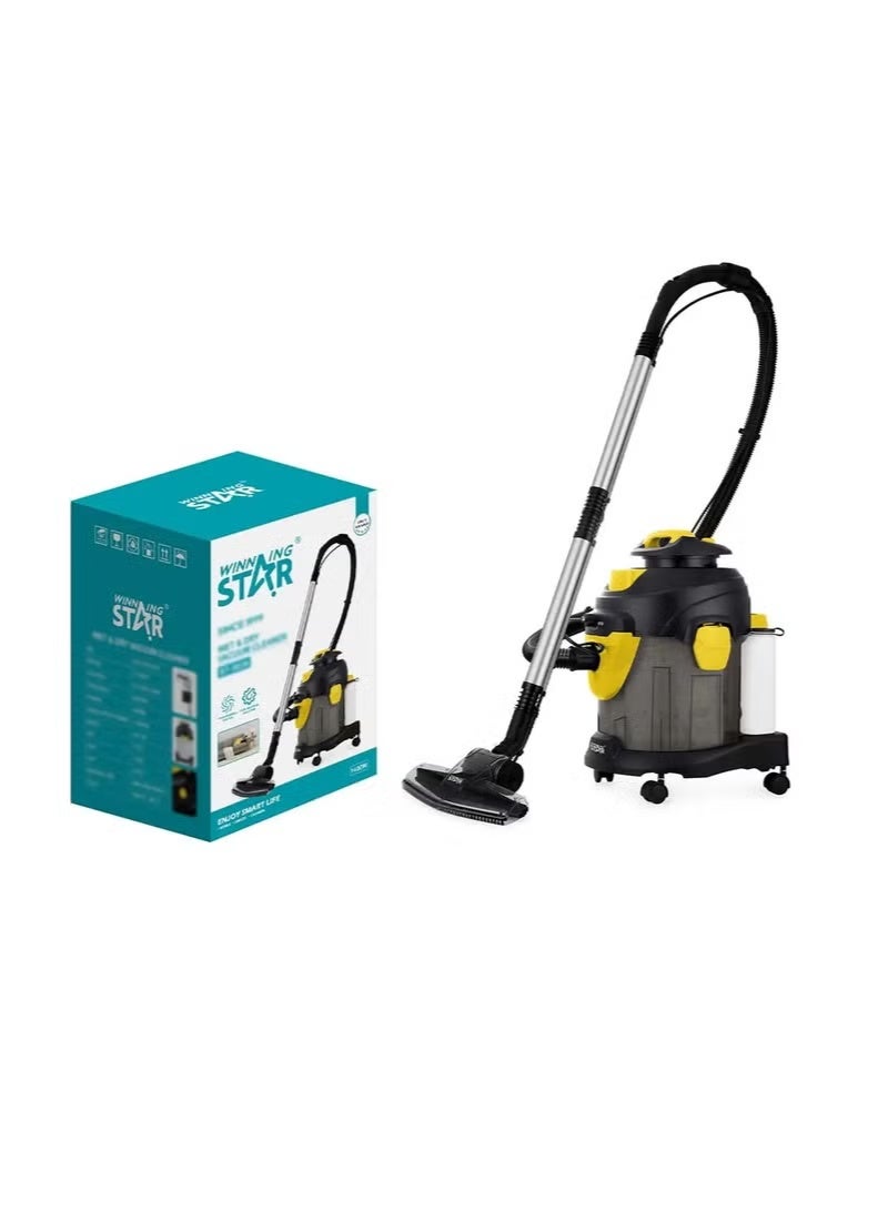 WINNING STAR ST-5036 Wet and Dry Vacuum Cleaner 1400W 15L - 17kPa High Suction Shop Vac with HEPA-F10 Filter, Blower Function, Stepless Speed Control, Stainless Steel Tank, Bagged for Home, Car, Garage, RV, Office & Commercial Cleaning - Image 4
