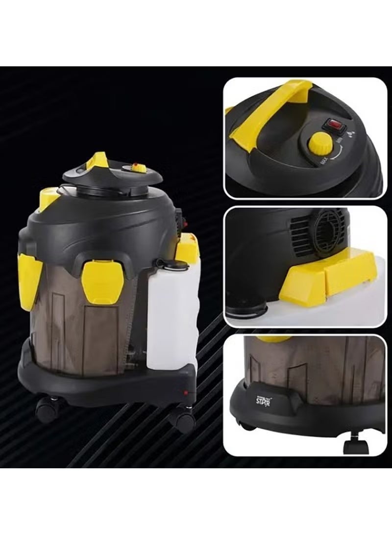 WINNING STAR ST-5036 Wet and Dry Vacuum Cleaner 1400W 15L - 17kPa High Suction Shop Vac with HEPA-F10 Filter, Blower Function, Stepless Speed Control, Stainless Steel Tank, Bagged for Home, Car, Garage, RV, Office & Commercial Cleaning - Image 2