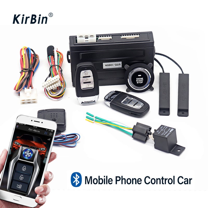 [Source Manufacturer] Car Alarm Keyless Entry One-Button Start Modification Remote Start Mobile Phone Control Car - Image 3