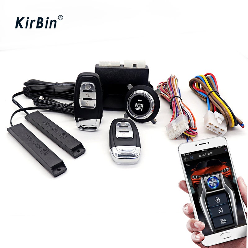 [Source Manufacturer] Car Alarm Keyless Entry One-Button Start Modification Remote Start Mobile Phone Control Car - Image 4
