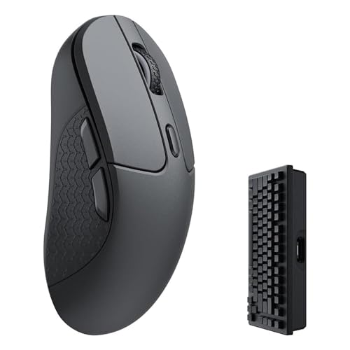 Keychron M3 Wireless Gaming Optical Mouse TriMode 24 GHzBluetooth 51Wired PixArt PAW 3395 Sensor 4000Hz Polling Rate 79g Lightweight Programmable Macro Button for Windows PCMac Black - Image 1