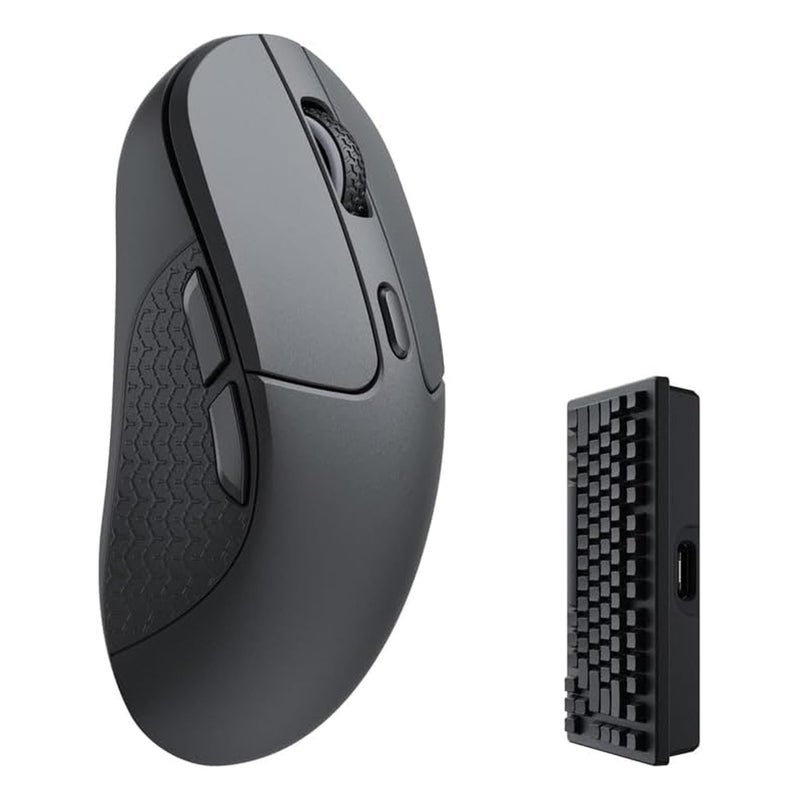 Keychron M3 Wireless Gaming Optical Mouse TriMode 24 GHzBluetooth 51Wired PixArt PAW 3395 Sensor 4000Hz Polling Rate 79g Lightweight Programmable Macro Button for Windows PCMac Black - Image 2