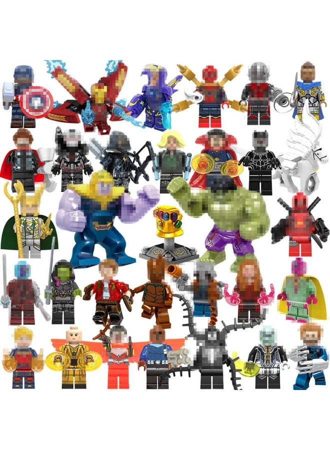 مجموعة من 32 قطعة من شخصيات Marvel Avengers Super Heroes الهزلية الصغيرة DC هدايا للأطفال