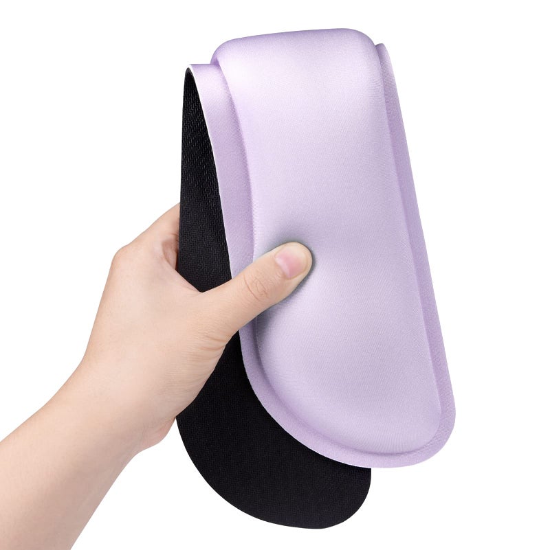 Dapesuom Enlarge Keyboard Wrist Rest, Cute Memory Foam Keyboard Wrist Cushion for Computer Desk Mats Support, Typing Pain Relief Ergonomic Mouse Pad Rests with Non-Slip Base for Gaming, Laptop, Purple - Image 3