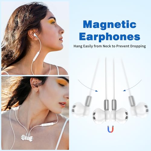 iMangoo USB C Headphones Wired Earbuds for Apple/Android Type C Earphones for iPhone 17 17e Air 16 Pro Max 16e 15 for iPad Corded Ear Buds for Samsung S26 S25 S24 Note 20 Ultra for Google/Pixel 10 10a White - Image 3