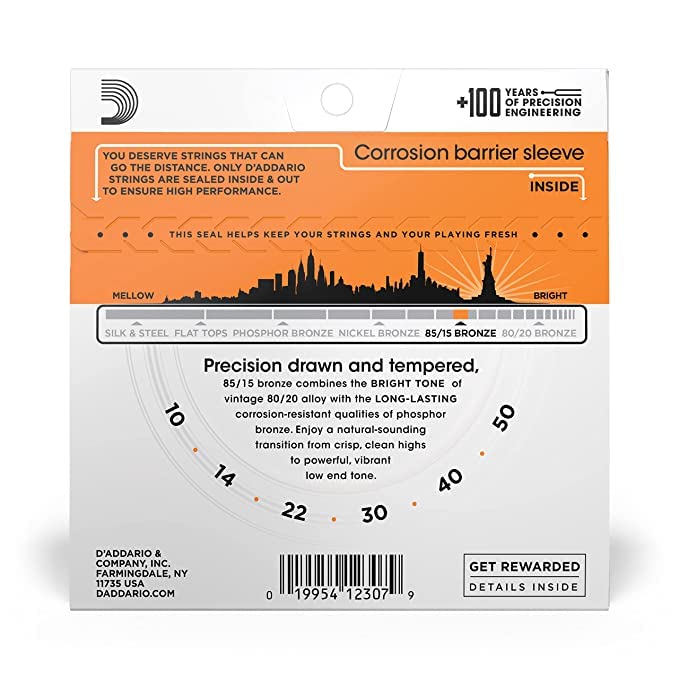 D'Addario أوتار جيتار أكوستيك D'Addario EZ900، عبوة من 2 - Image 4