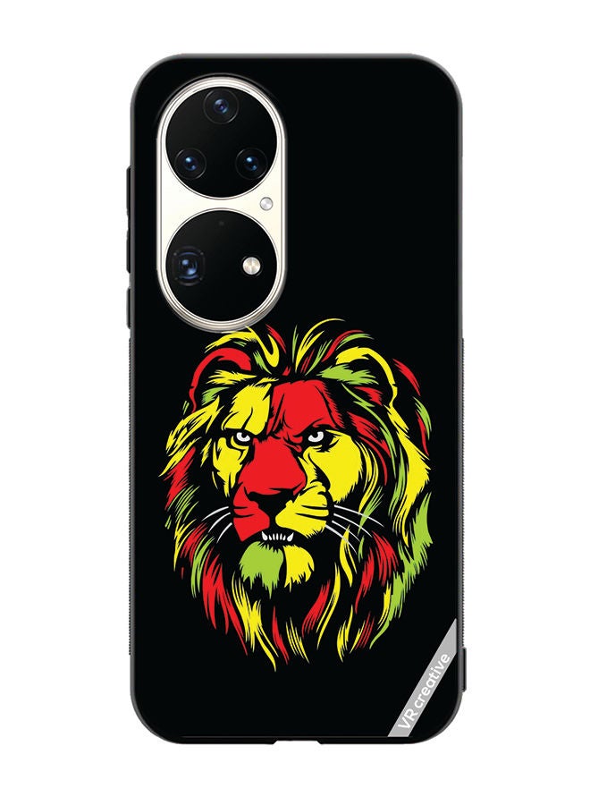 VR CREATIVE Protective Case Cover For Huawei P50 Pro Lion Design Multicolour - Image 1