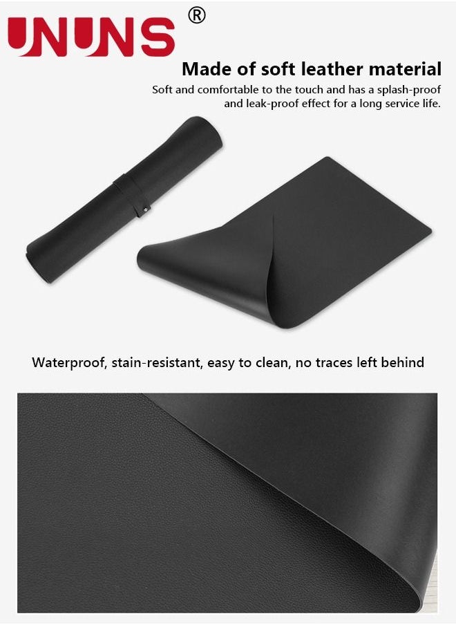 UNUNS Leather Desk Pad Protector,Mouse Pad,Office Desk Mat, Non-Slip Leather Keyboard Pad,Laptop Mouse Mat,Waterproof Desk Writing Pad for Office and Home  - Image 5