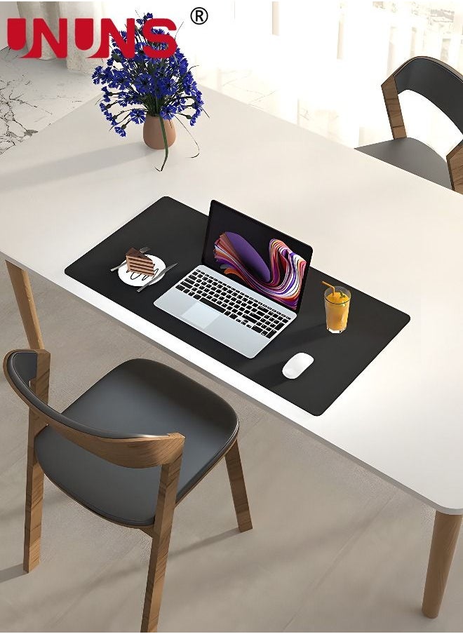 UNUNS Leather Desk Pad Protector,Mouse Pad,Office Desk Mat, Non-Slip Leather Keyboard Pad,Laptop Mouse Mat,Waterproof Desk Writing Pad for Office and Home  - Image 3