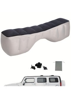 Generic Inflatable Car Air Travel Mattress Back Seat with Pump,130×28×42 cm Car Camping Portable Sleeping Gap Pad Air Bed for Car,SUV  - Image 1