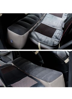 Generic Inflatable Car Air Travel Mattress Back Seat with Pump,130×28×42 cm Car Camping Portable Sleeping Gap Pad Air Bed for Car,SUV  - Image 3