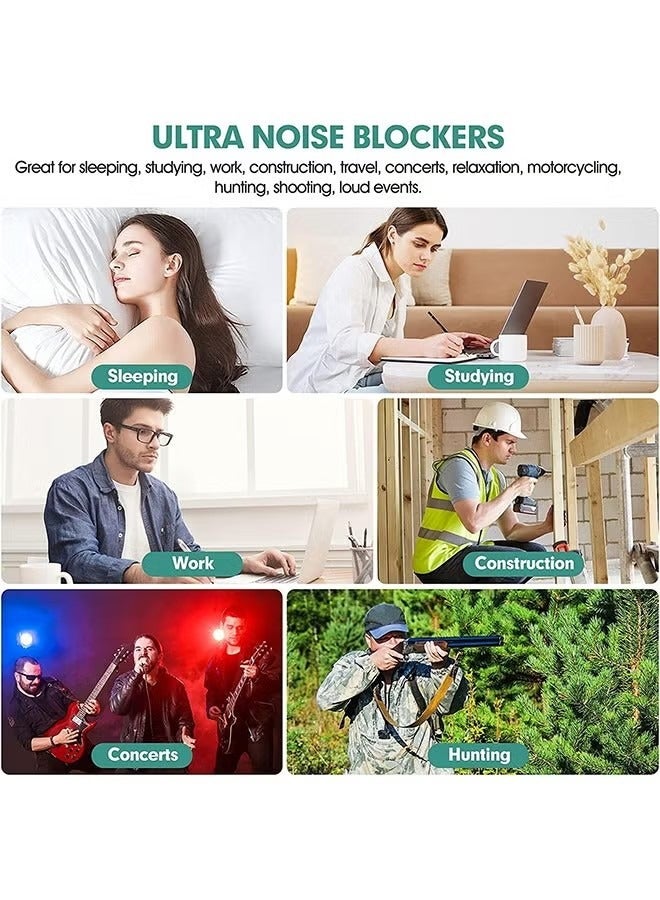 Generic 50 Pairs Earplugs for Noise Canceling Ear Plugs for Sleep Work Snoring Sound Canceling Blocking Construction Loud Noise Reducing Soft Foam Earplugs  - Image 4