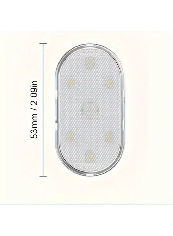 Blue USB Rechargeable Mini LED Night Lights 5pcs Touch Sensor Wall Cabinet Lighting - Image 1