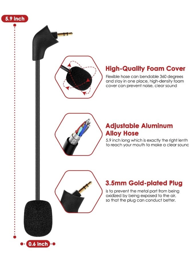 Topleo Replacement Mic For HyperX Cloud 2 Gaming Headset 3.5mm - Image 4