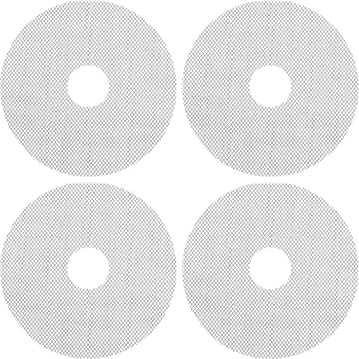 Bright Kitchen 2 Fruit Leather Silicone Dehydrator Sheets with EDGES - NON-Toxic for Nesco Round Dehydrators Lip Mold Hold Batter Liquid Fruit Roll Up Fruit Leather Circle ReUsable Flexible Non Stic (4 Mesh) - Image 1