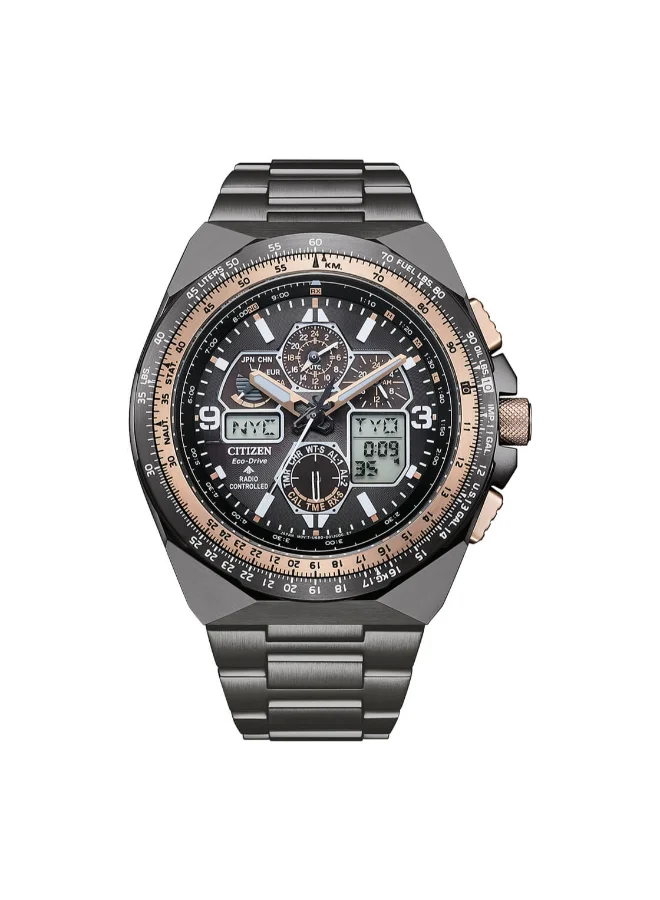 CITIZEN Men's Stainless Steel with Gray Ion Plating Strap  Watch JY8146-54E - 45.7 mm