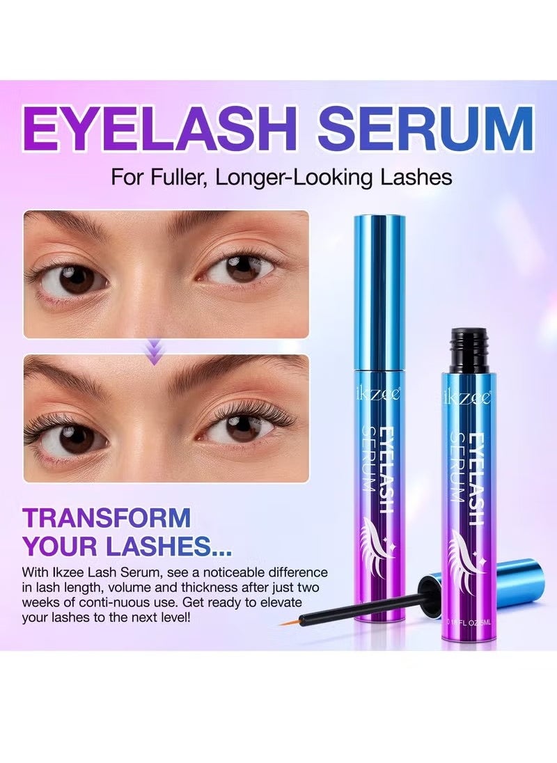 IKZEE Eyelash Serum Rapid Eyelash Growth Serum Lash Serum for Eyelash Growth Lash Growth Serum for Stronger Healthier Fuller Longer Lashes and Brows Lash and Brow Growth Serum  - Image 3