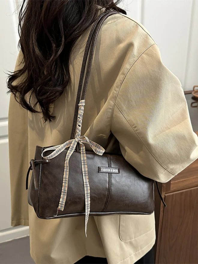 Coffee Brown Shoulder Bag