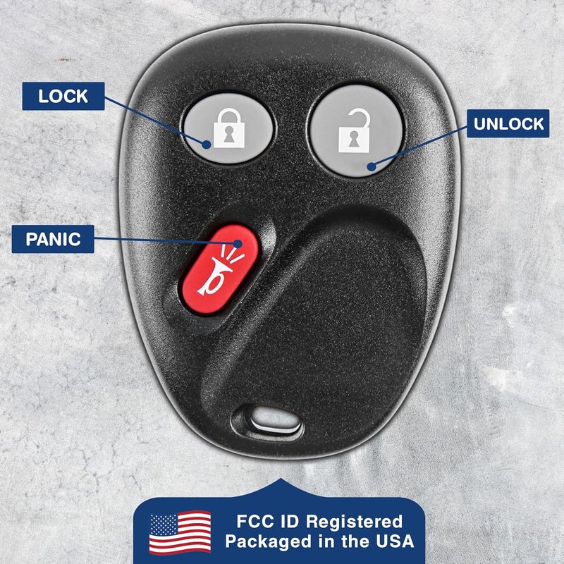 KeylessOption 3 Button Keyless Entry Remote Control Key Fob - Image 5