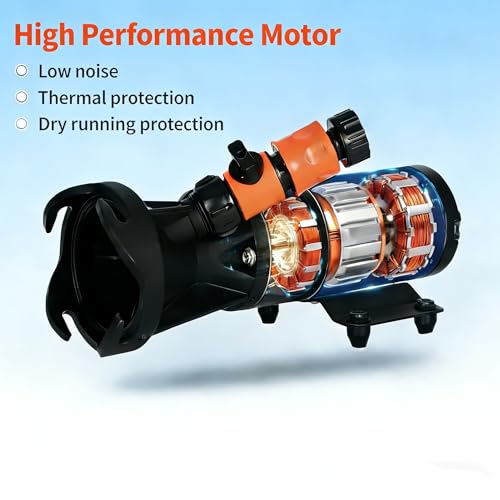 Magam RV Macerator Pump 12V,12GPM Suction 3.2 feet Lift 10 feet with Garden Hose Discharge Port,Quick Release Sewage Pump with Fresh Water Rinse and Manual Crushing Function,for Boat Marine RV Campe - Image 3