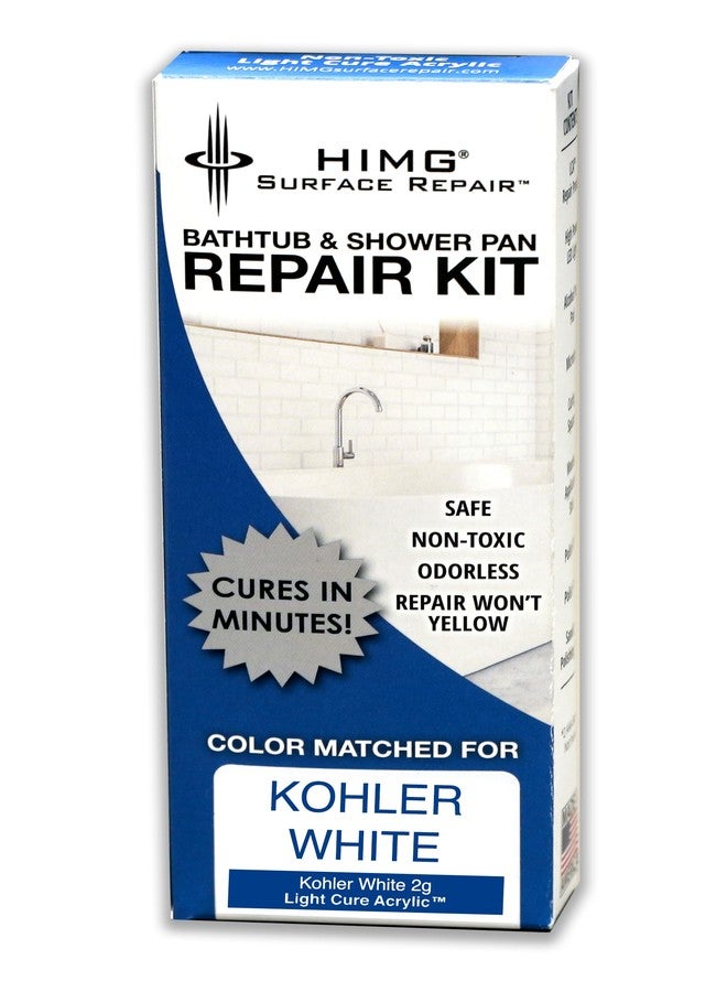 HIMG Bathtub & Shower Pan Repair Kit, Compatible with Kohler White - Image 1