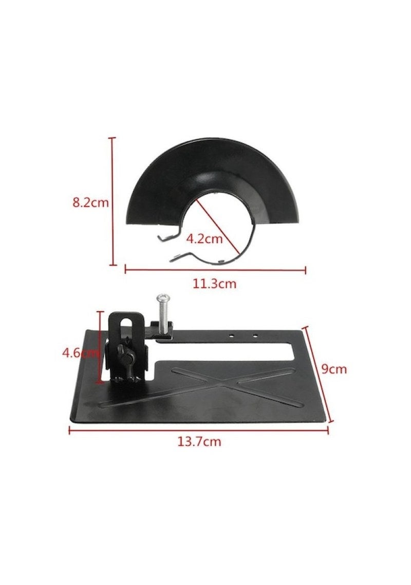 Angle Grinder Bracket: Black Anti-Ash Dustproof Protective Cover - Enhanced Safety Multi-Functional Universal Cutting Tool for Wood Metal Cutting, Angle Grinder Operations - Image 3