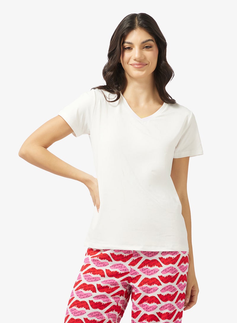 جينجر طقم بيجاما بطبعة وبلوزة بقصة مريحة - Image 3