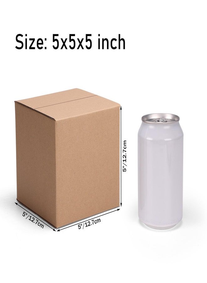CRUGLA 40 Packs 5x5x5 Shipping Boxes for Small Business, Corrugated Cardboard Boxes Bulk for Shipping Packing Mailing - Image 2