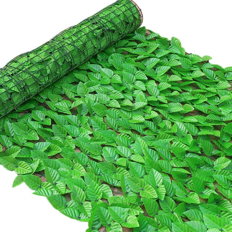 AUDBUA Artificial Green Leaf,Plant Rattan 0.5x1M Privacy Screen Panels Garden Plant Fence Backyard Home Decor Outdoor Hedge(Light Green Rose) - Image 1