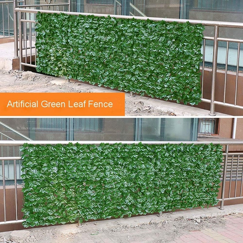 AUDBUA Artificial Green Leaf,Plant Rattan 0.5x1M Privacy Screen Panels Garden Plant Fence Backyard Home Decor Outdoor Hedge(Light Green Rose) - Image 5