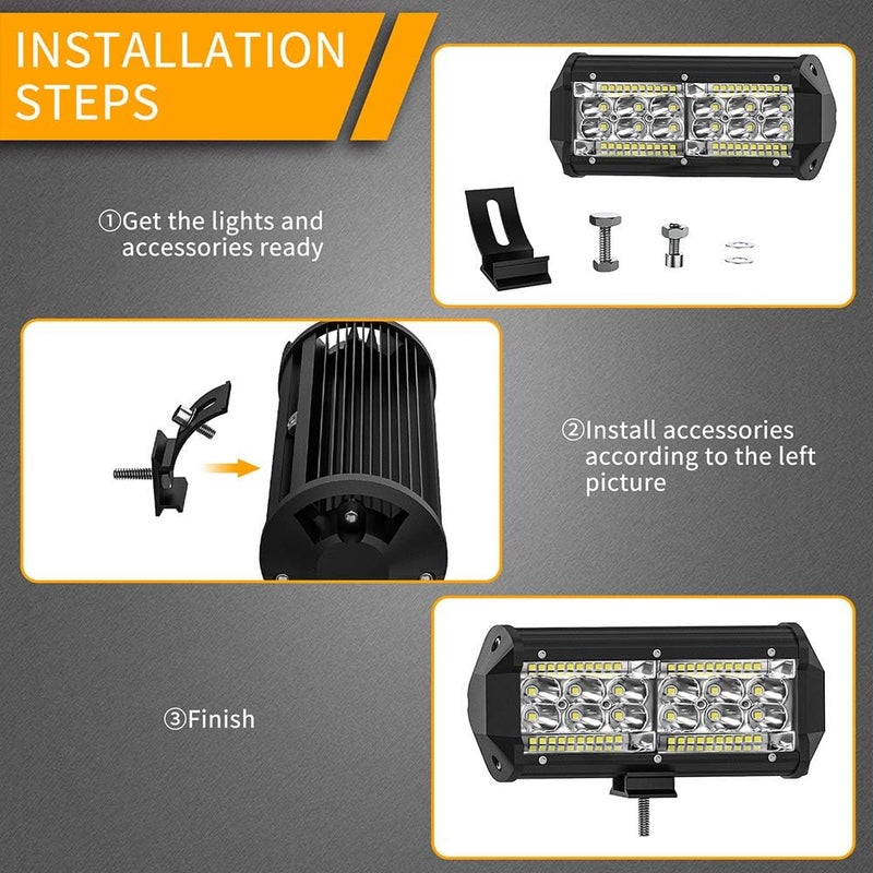 SAN YOUNG 6PCS 240W 7inch LED Light Pods - Image 3