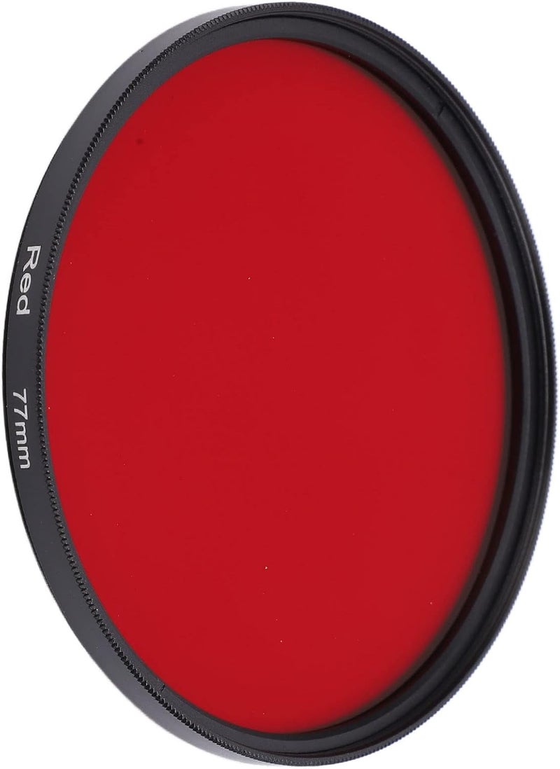 GLOGLOW Optical Lens Filter Red Camera Lens Filter, HD Aluminum Alloy and Optical Glass for, DSLR Cameras, Enhances Red Hues, with Storage Box Filters and (77mm) - Image 3