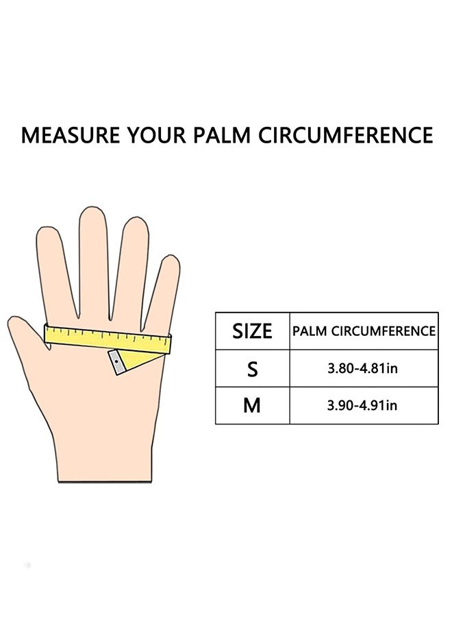 1 Pair Kids Sport Gloves Half, Breathable Ice Silk Anti Slip Silicagel Palm Rest Cycling Finger Gloves, Kids Velcro Gloves for Cycling Camping Fishing Outdoor M (Pink) - Image 2