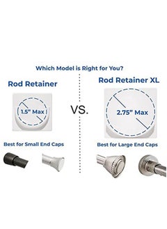 KASTWAVE 2 Pack Tension Holder Rod Mount Retainer for Wall No Drilling  - Image 4