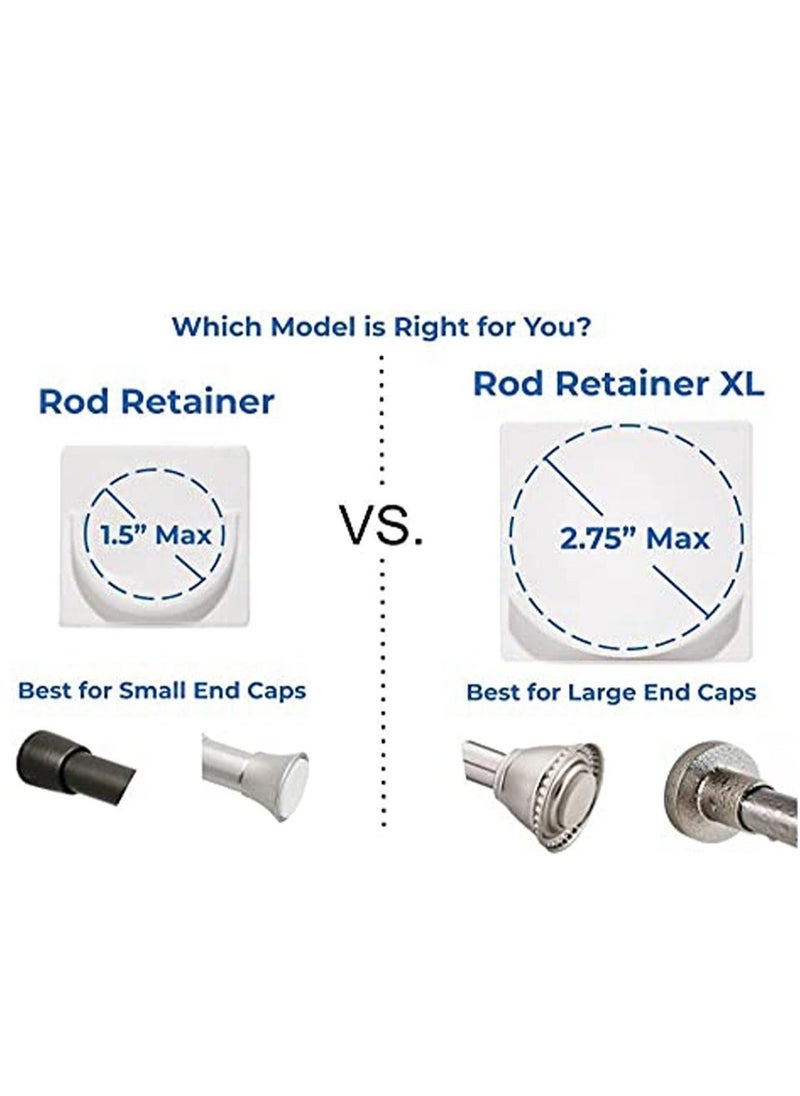 KASTWAVE 2 Pack Tension Holder Rod Mount Retainer for Wall No Drilling  - Image 4