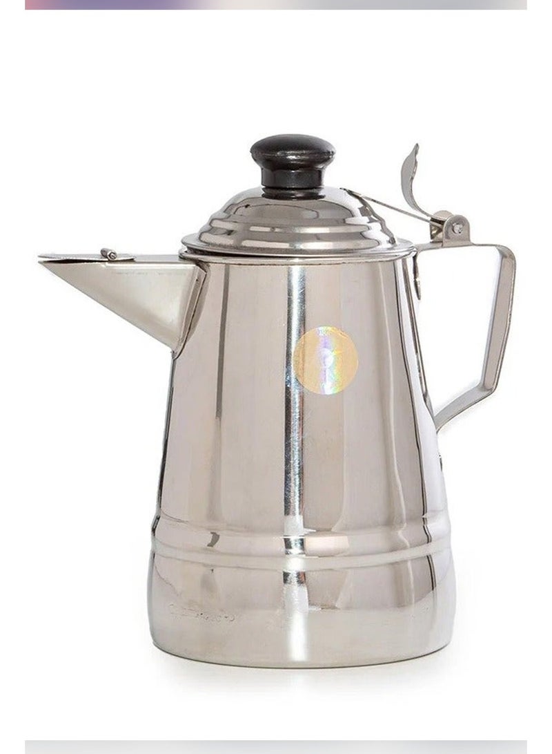 Maxima Stainless Steel Coffee & Milk Pot Set | 3 Pieces in 1L, 2L & 3L Sizes | Practical Design for Espresso Preparation & Serving - Image 4