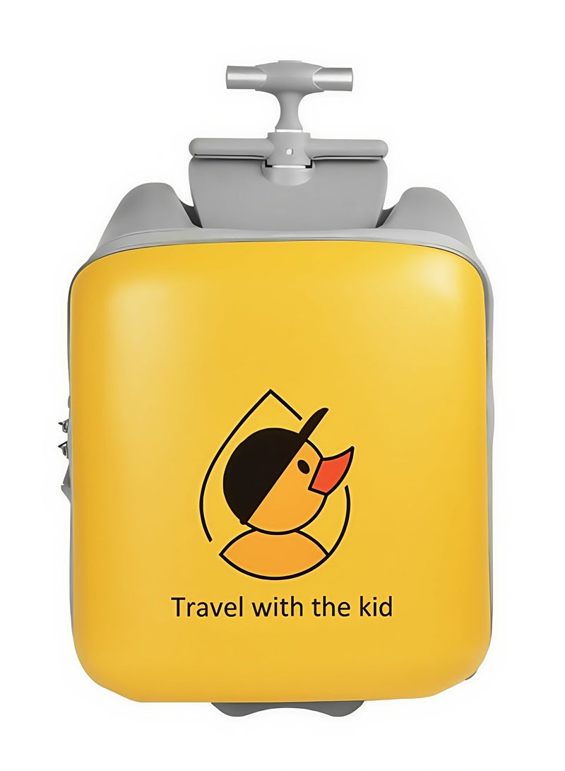 Skycare Ride-able 2 in 1 Luggage Case,Expandable Luggage with Spinner Wheels,Large Suitcases with Child Seat Design,20 inch Hardside Carry on Luggage for Travel - Image 2