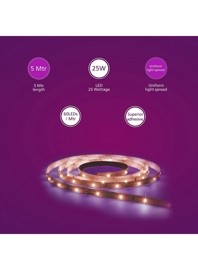 Philips ضوء LED من فيليبس للسطح | شريط LED بطول 5 أمتار لتزيين المنزل | كوف جلو، أبيض طبيعي | عبوة من 4 (يتطلب سائق بشكل منفصل) - Image 3