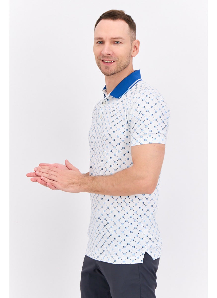 PUMA Men Sportswear Fit Short Sleeve Outdoor Polo Shirt, White  - Image 2