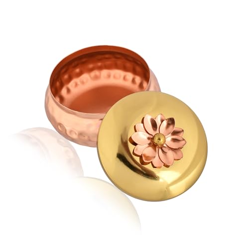 CraftVatika Dry Fruit Bowl Copper Plated Dry Fruit Bowl for Serving Iron Dry Fruit Box for Gift & Table Decorative Bowls for Living Room, Home Decor Gift Items - Image 5