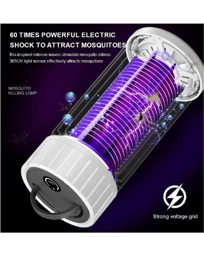 Excefore Mosquito Killer Lamp, Portable Usb Electric Mosquito Control, Hanging Uv Indoor And Outdoor Bug Zapper, For Trap Fly Insect In Bedroom Office Garden Camping - Image 4