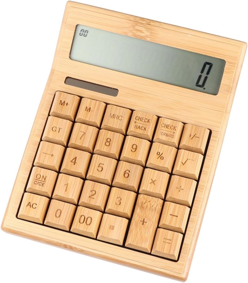 Solar 29-Key Calculator Portable Electronic Solar-Powered Office Calculator with Tilt Display for Home, School, and Travel Use - Image 1