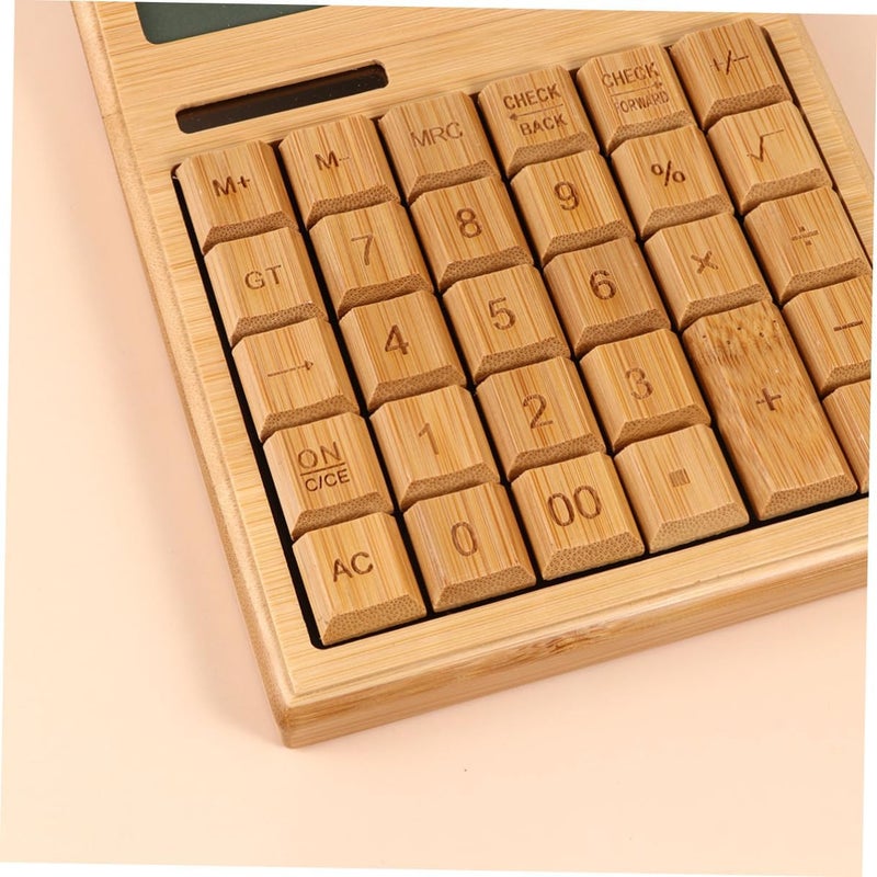 Solar 29-Key Calculator Portable Electronic Solar-Powered Office Calculator with Tilt Display for Home, School, and Travel Use - Image 3