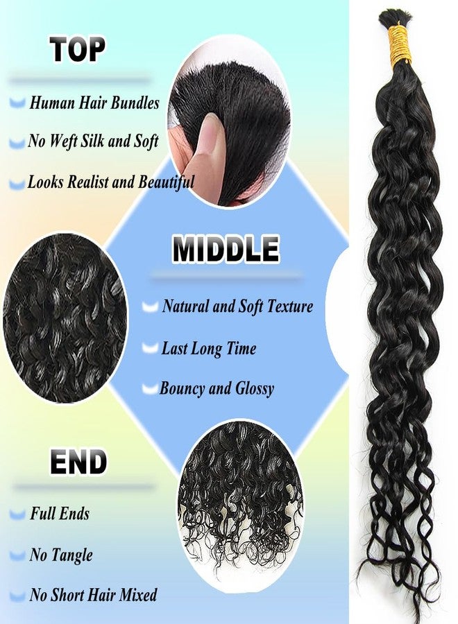 Y WIGS YWIGS Water Wave Human Braiding Hair for Boho Braids 50G Bulk Human Hair for Braiding No Weft Virgin Human Hair 20inch - Image 4