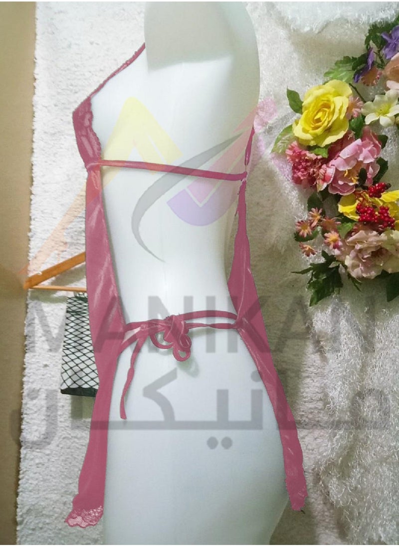 Ward - MANIKAN lingerie for women with soft lycra material as a backless and tied with a hot short piece with dantel around blow at the sides for all size - Image 1