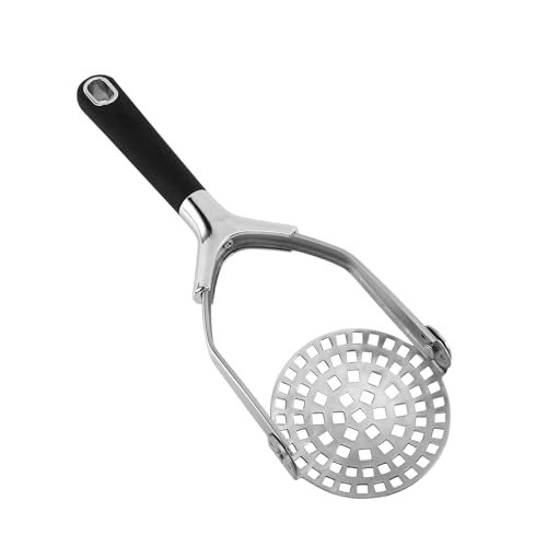 Cook With Color Hand Held Potato Masher  Professional Stainless Steel with Soft Comfort Handles Food Masher Collapsible