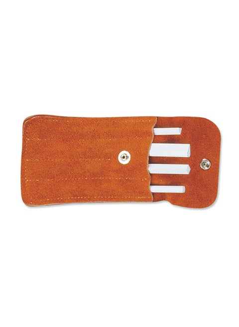 Spyderco White Ceramic Sharpening File Set  Fine Grit Versatile Shapes for Detailed Tools Includes Suede Pouch  Model 400F