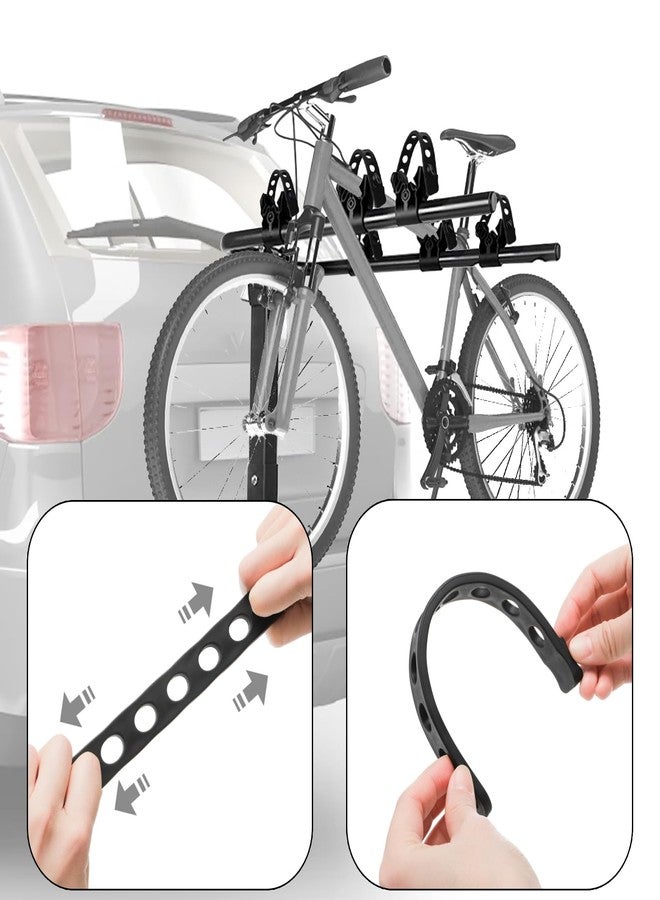 Nagpew 12 Pieces Rubber Bike Rack Straps, Bicycle Wheel Strap Replacement, Bike Cradle Carrier Wheel Stabilizer Strap with Holes for Outdoor Activities Car Rack, Cradle Tie Down - Image 4
